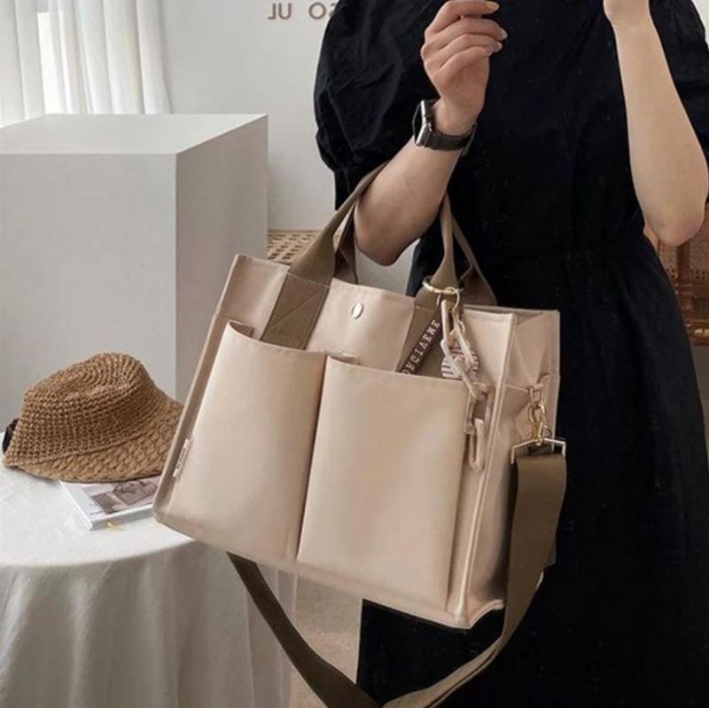  TÚI BỈM SỮA ĐI SINH BONA - MNB CHO MẸ BẦU VÀ SAU SINH TIỆN DỤNG NHIỀU NGĂN- MÀU BE SANG CHẢNH 