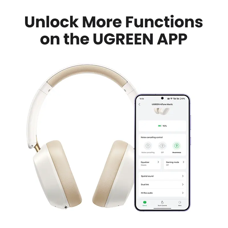 【Free Gift】UGREEN,Max5c, Hi-Res Hitune ANC HiTune, Studio Plus, Studio Max2, Tai nghe không dây, Tai nghe Bluetooth, Trên Tai, Khử tiếng ồn compatible with iPhone 17 Pro Max, 16 Pro Max, 15, 14 | BigBuy360 - bigbuy360.vn