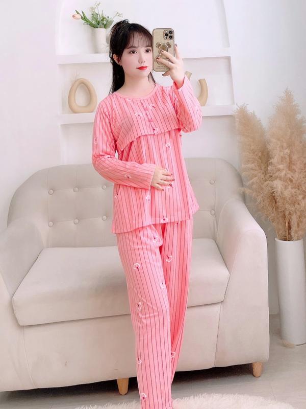  Đồ Bộ Bầu Sau Sinh Cho Mẹ Chất Cotton  Đủ Size 40-75kg 