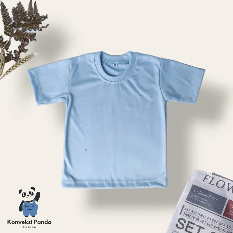 Kaos Polos Anak Unisex 1-3 Tahun Combed Laki-laki Perempuan 3