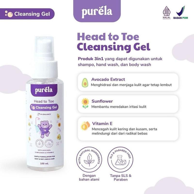🅾🆁🅸 Purela Skincare For Newborn Paket + Soothing Baby Cream Skincare Bayi dan Anak 4