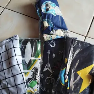 Boxer Celana Pendek  5 Pcs Cowok Cewek Celana Tidur Motif Santai Surfing Polymicro Short Pria Dewasa Piyama Setelan Panjang Katun