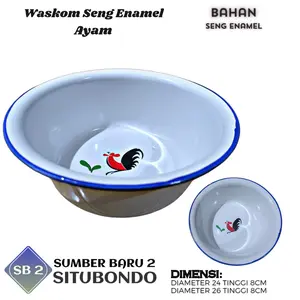 Waskom Seng Lurik Ayam Jago/ Blirik Tebal