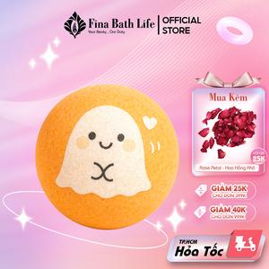 ORANGE GHOST - Creamy Bath Bomb/ Bom tắm/ Viên tắm bồn tạo bọt - Fina Bath Life