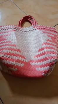 Product Review of Tas Anyam Plastik Lurik Double Handle 2 Warna - Kecil, Sedang, Besar, Jumbo from s**5 0