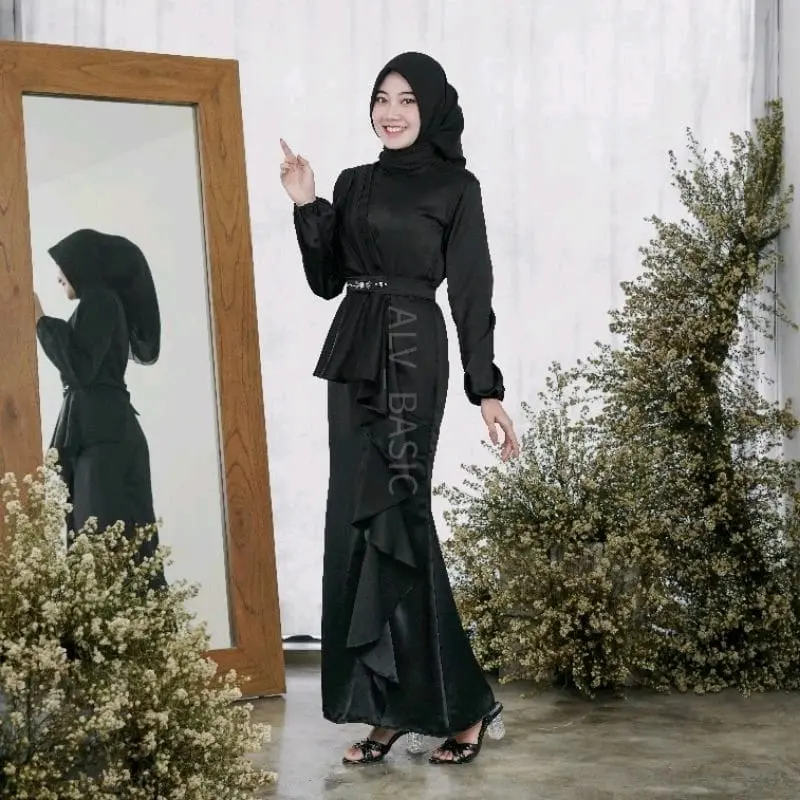 Rumbai dress kondangan wanita cantik baju ootd bridesmaids terbaru wisuda