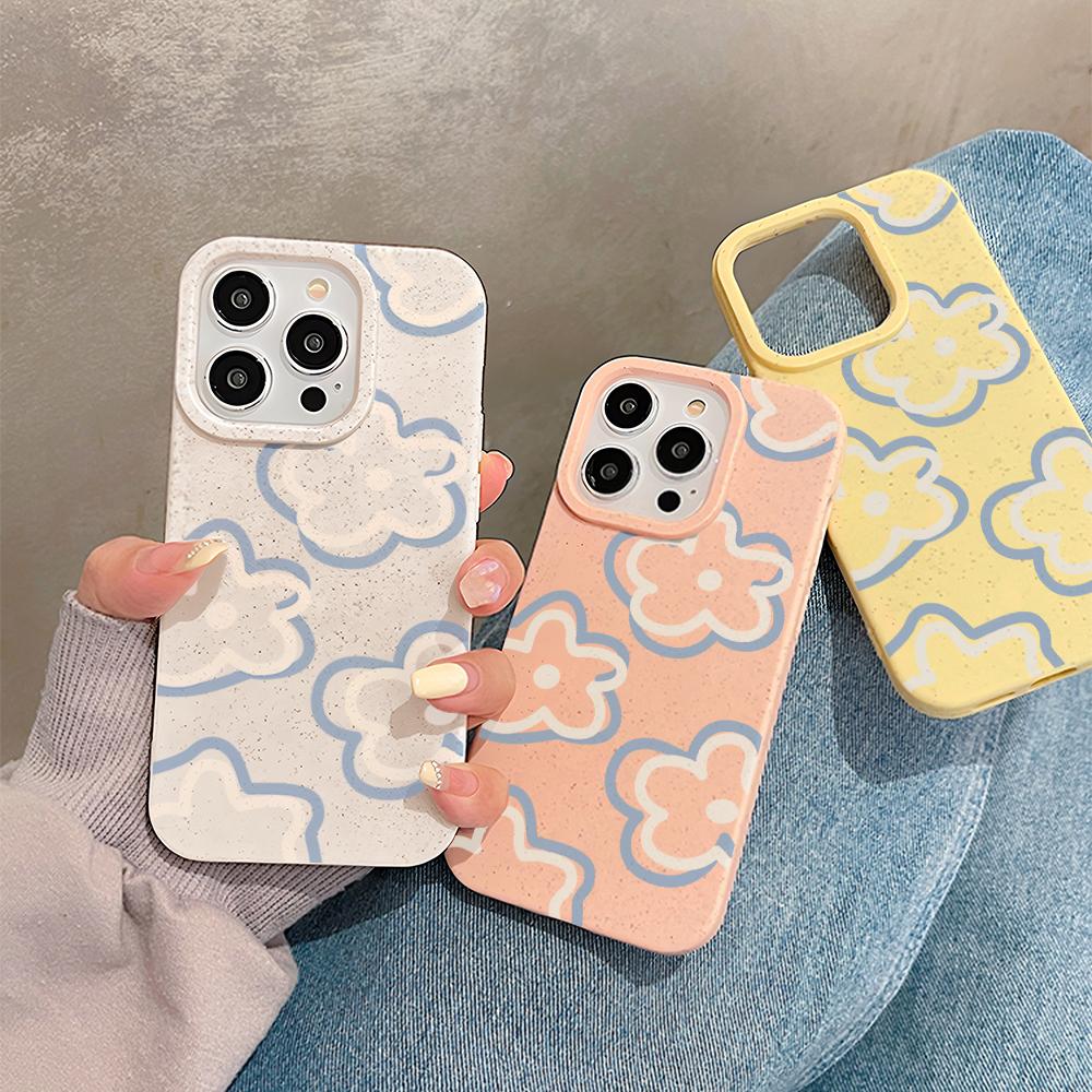 UCASE Case iPhone 11 13 12 14 15 16 17 Pro MAX 7 8 6 6S Plus XR XS MAX 7Plus 8Plus SE Case iPhone Casing Silikon Wheat Phone Case