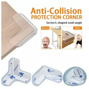 Pelindung Sudut Meja Oval Transparan Pengaman Siku Silicone Bening dengan Bahan Silikon Berkualitas Tinggi dan Perekat 3M Kuat untuk Keamanan Keluarga