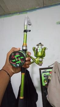 Product Review of Sougayilang Rod memancing berputar dan reel set 5.9ft/6.9ft/7.9ft Rod memancing teleskopik dan 6BB 5.2:1 Ratio memancing berputar reel memancing dengan garis memancing 500m Ikan Roda from 𝗱**🍌 0