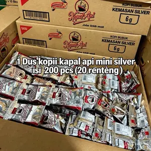 1 Karton kopi kapal api mini silver isi 20 renteng