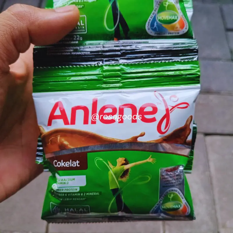 Susu Anlene Sachet per Renceng Isi 10 sachet Tersedia Varian Rasa Cokelat dan Vanila Milk dancow full susu kesehatan milk bebas kolesterol Bahan Dairy Vanilla Coklat susu bubuk full cream 1 susu untuk tulang dan sendi susu tinggi kalsium amino acid anlene 0