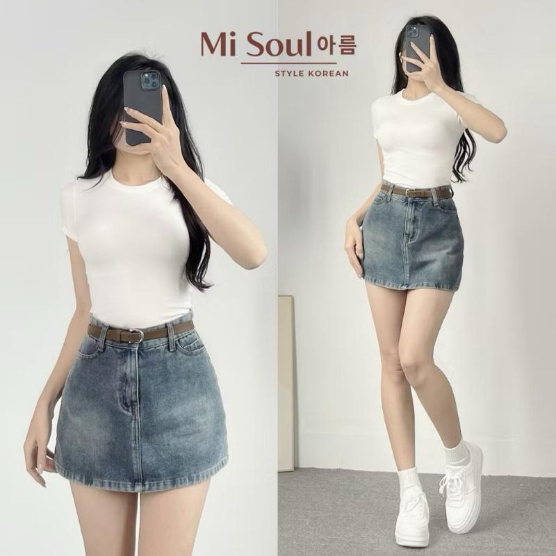 ￼Áo Thun Nữ Cotton Mịn Mát Không Pha NiLon, Áo Phông Cổ Tròn Ôm Body Basic Co Giãn Thoáng Mát Bigsize 7