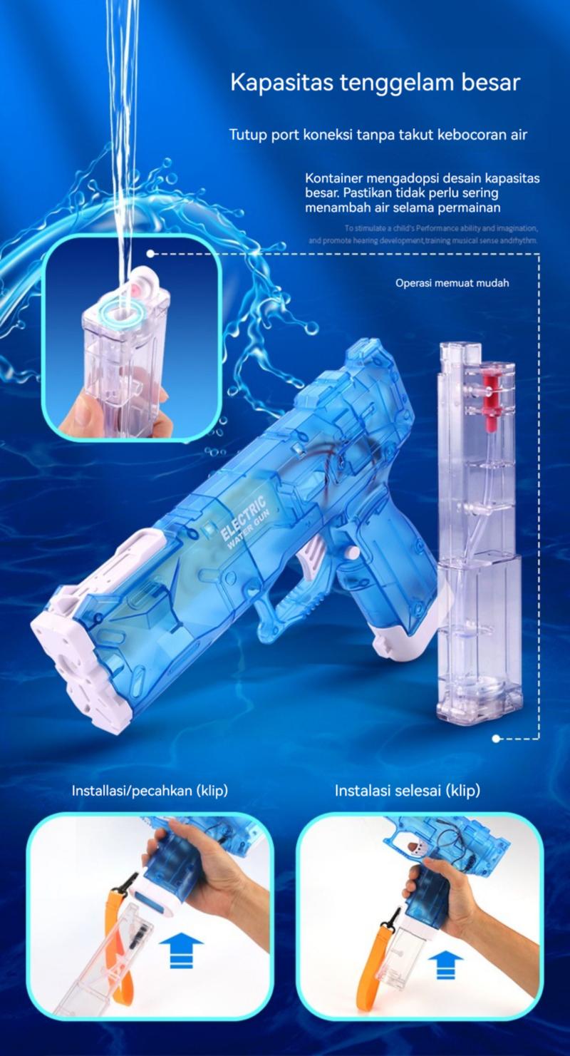 Product Introduction of （COD) COOLFOX TOYS  Mainan anak laki-laki penyiram listrik anak-anak mainan air jarak jauh berkapasitas besar yang kuat 5