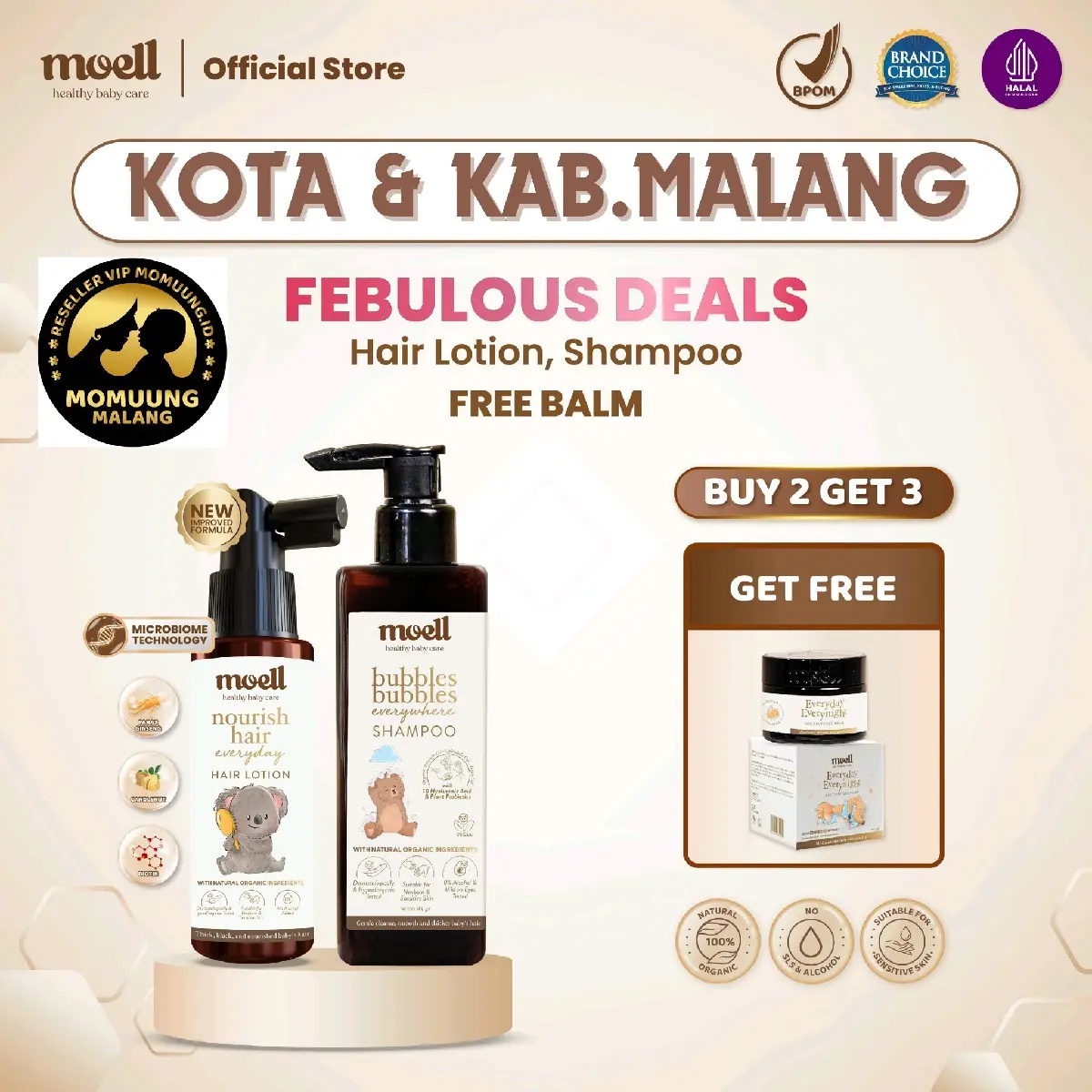 PAKET SPECIAL BUNDLING MOELL FREE PRODUK