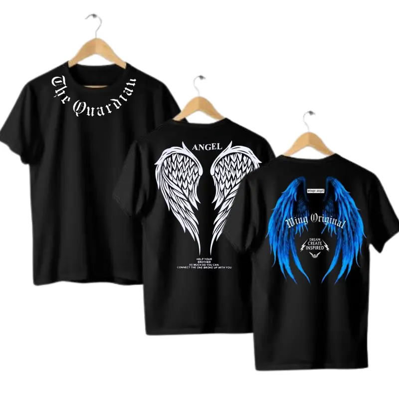 Atasan Anak Model Kerah o neck dan Garis Leher Mock Neck dengan Gambar Sayap Angel Terbaru - Fashion Anak Baju 4