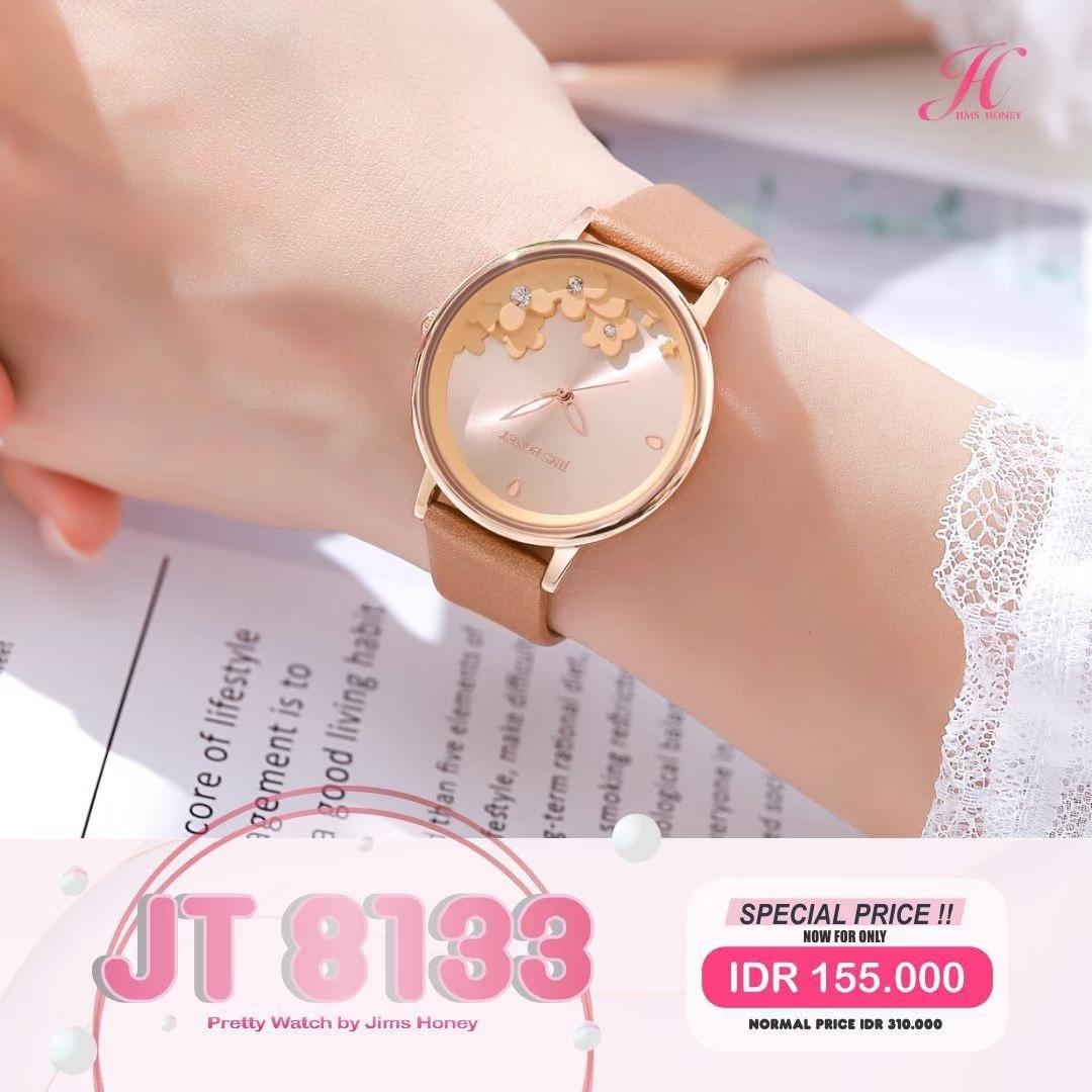JIMS HONEY JAM TANGAN WANITA JT 8133 (FREE BOX + BATERAI)