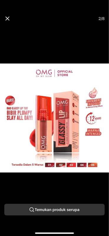Product Introduction of New! Omg OH MY GLAM GLASSY LIP TINT , Netton  2 g 5