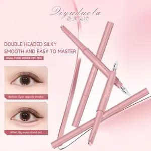 Double-Pin Eyeshadow Pen: Pena dua-dalam-satu untuk menyorot dan membentuk kontur, menciptakan tampilan alami dan maskulin dengan mata yang lebih penuh.