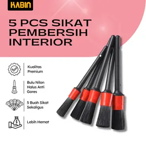 [5PCS] Sikat Cuci Mobil Kuas Detailing Mobil Motor Perawatan Interior Celah Sikat Pembersih Car