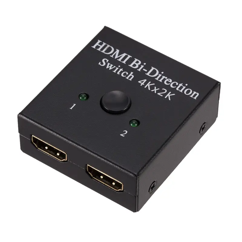 Bộ chia HDMI, Công tắc 4K, Bộ chuyển mạch KVM hai chiều, Tương thích HDMI 1x2 / 2x1, Bộ chuyển mạch 2 trong 1 ra, Thích hợp cho PS4 / 3 và Bộ chuyển mạch hộp TV, Bộ chuyển đổi 0