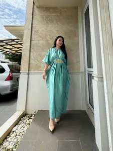 [VM] READY STOK - 075 - Kaftan Satin / Kaftan Bordir / Baju Muslim