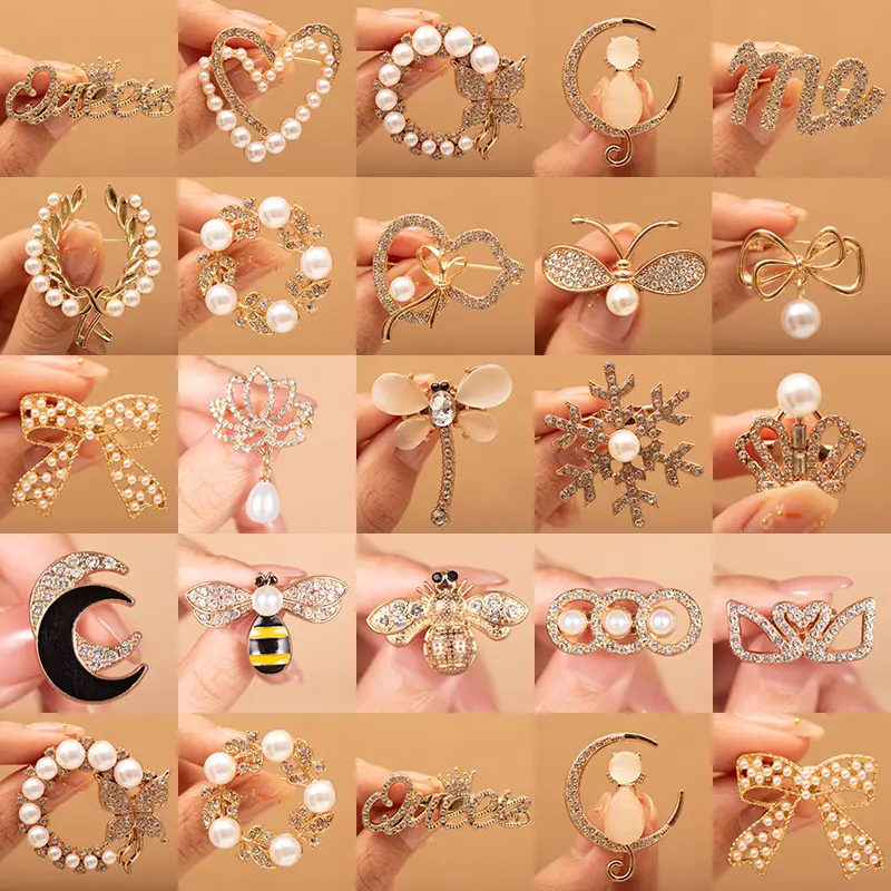 Brooches, Scarf Pins, Shoulder Brooches, Various Styles