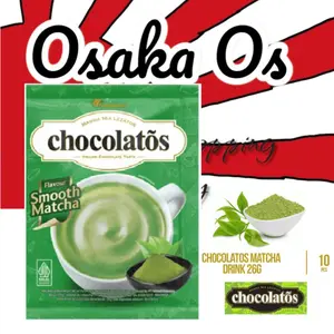 Chocolatos Smooth Matcha 10 Sachet - Paket Hemat Minuman Matcha Lembut Rasa Istimewa Bubuk