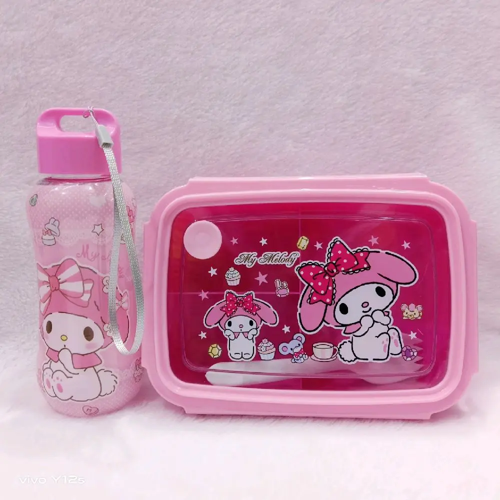 Tempat Bekel Set/Tempat Makan Set Karakter/Lunch Box Set Karakter Kitchenware Plastik