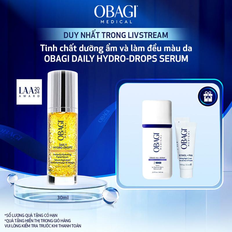 KOL Serum Cấp Nước Dưỡng Ẩm OBAGI Daily Hydro-Drops 30ml