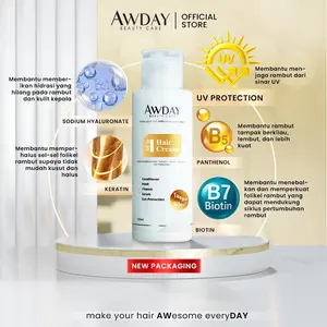Hair Cream Awday all in 1 hair Awday Conditioner / Kondisioner Vitamin Rambut tanpa bilas