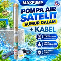 Gambar MAXPUMP Pompa Satelit 3 inch 1HP 50M Kable Asli Pabrik 220V kabel tersambung 50mtr Pompa Air Satelit 3" Submersible - Pompa Sumur Dalam Otomatis dari Poseidonpump Kota Administrasi Jakarta Utara 1 Tokopedia