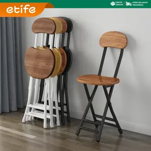 Etife Furniture Kursi Lipat / Bangku Lipat / Bangku Lipat Portable / Kursi Makan Lipat / Kursi Makan / Kursi  Minimalis