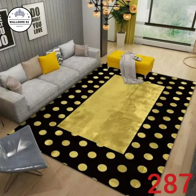 WallHome Karpet Lantai Eropa Import Polyester 100X150cm 4