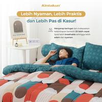 Gambar Kintakun DLUXE Bedcover satu set Fitted Tinggi 25cm 160 / 180 Multivarian Seprei Seprai Kamar Lucu Kain Kasur Sarung Bantal Guling Tali Karet Murah [KAMAR RUMAHKU] - Adara, 160 x 200 dari Kamar Rumahku Kota Bandung 4 Tokopedia