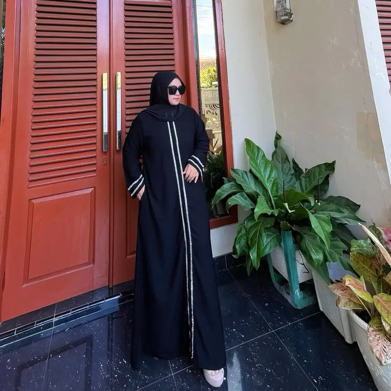 Abaya Khadijah Series Muslimah Wanita Halus Gamis Dewasa Syari 1