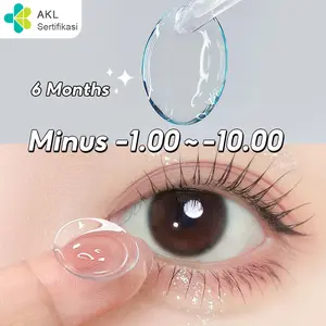 (-1.00 s/d -10.00) Magister Softlens Minus Bening 14.0MM Lensa Mata Minus Lens Contact Lens Eye Soflen