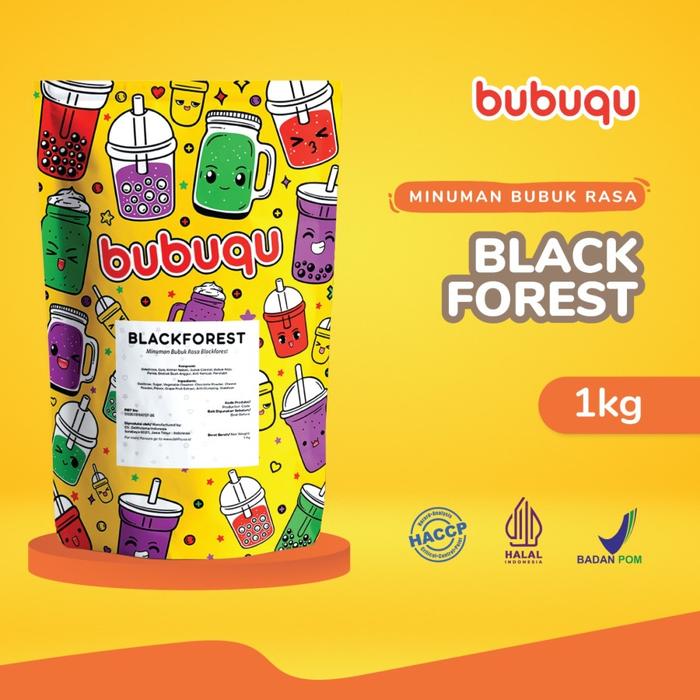 Gambar Black Forest Powder Drink Bubuqu 1 Kg - Minuman Bubuk Kue Black Forest dari Bubuqu Powder Kota Administrasi Jakarta Barat Tokopedia