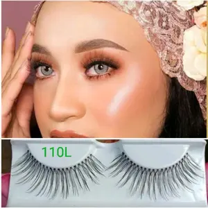 Bulu mata palsu 110 long/panjang full cover/penutup bulu mata dan lem buluma tamurah eyelash tahan bawah individual lashes Bulumata