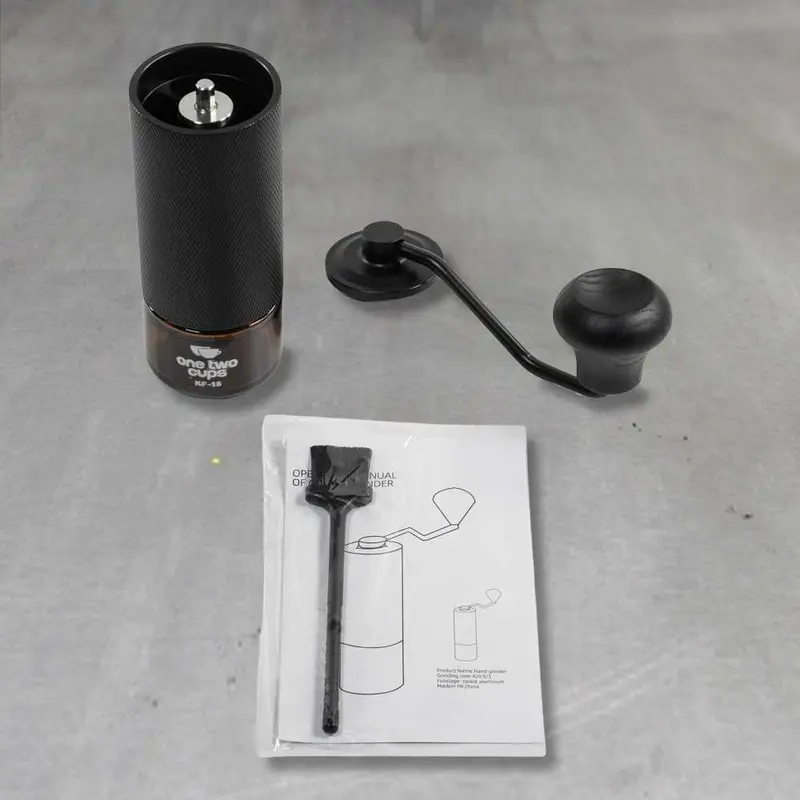 One Two Cups Alat Penggiling Kopi Manual Coffee Grinder Adjustable - KF-15 7