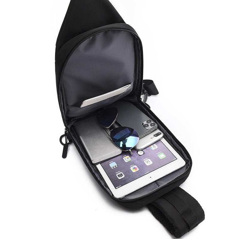 Techdoo Tas Selempang Bahu Pria Slempang Tas Dada Cowok Wanita Slingbag Kasual Anti Air TS709 6