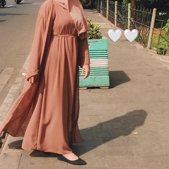Product Review of ABAYA TURKEY BAHAN CERUTY BABYDOLL Polos Dress Muslim from J**~ 0
