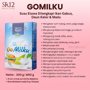 SR12 Gomilku Susu Kambing Etawa 600g Dilengkapi Daun Kelor Madu ikan Gabus Mengatasi Nyeri Tulang Sendi Pegal-Pegal