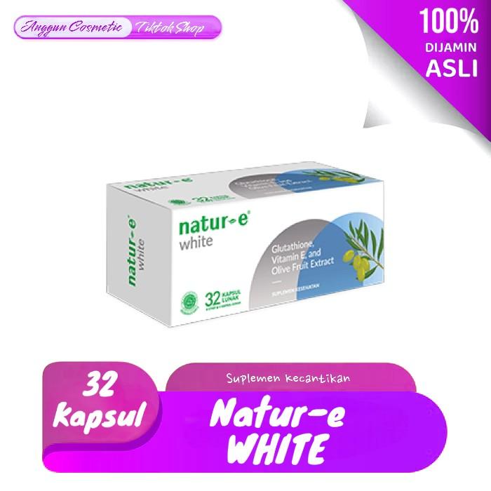 natur e glutathione Promo Natur E White Softcapsule isi 32 vitamin mencerahkan pemutih kulit  minuman collagen c glutathione