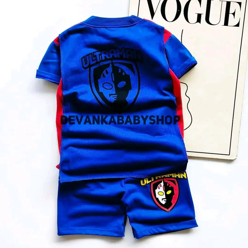BAJU ULTRAMAN ANAK LAKI LAKI SETELAN ANAK SUPERHERO SAYAP BISA PAKAI TOPENG DAN TOPI UNTUK UMUR 1-10 TAHUN Fashion 4