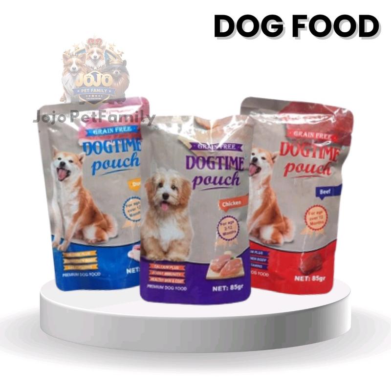 DOGTIME - POUCH 85 GR | MAKANAN ANJING - DOG FOOD | SNACK ANJING 0