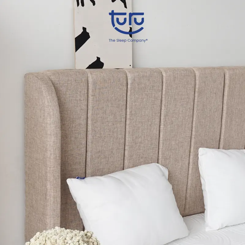 Dipan / Tempat Tidur / Bed Frame TURU varian Peanut / OAT - Knockdown 3