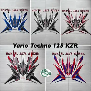STIKER STRIPING LIS LES BODY MOTOR VARIO TECHNO KZR 125 2013 2014 Motorcycle