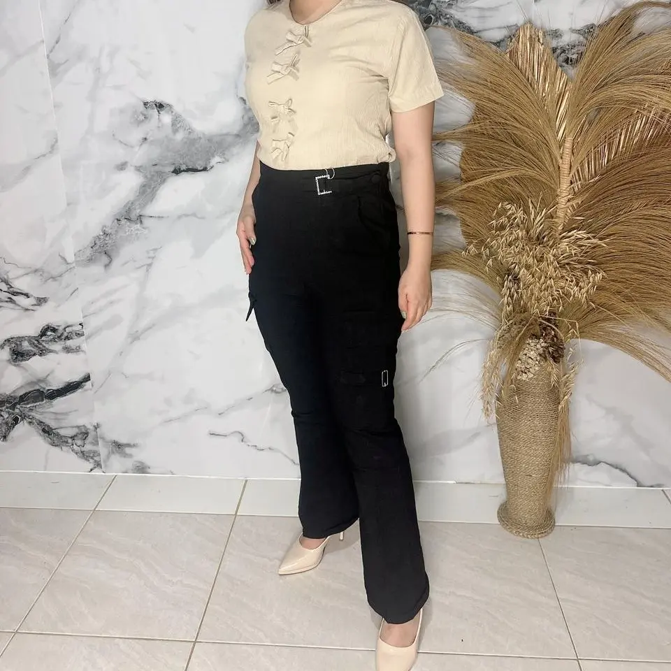 "Joanna" Cutbray Pants / Celana Cutbray Bahan Softjeans Import / Bahan Melar / Korean style
