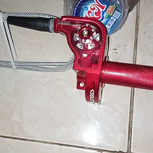 ACERBIS DO Gas Spontan V2 FULL ALUMINIUM CNC 1 KABEL Universal 123cm Anti-Karat Roller Plus Kabel Gas Premium untuk Semua Motor Motorcycle dengan Sistem Bearing Internal dan Desain Ergonomis