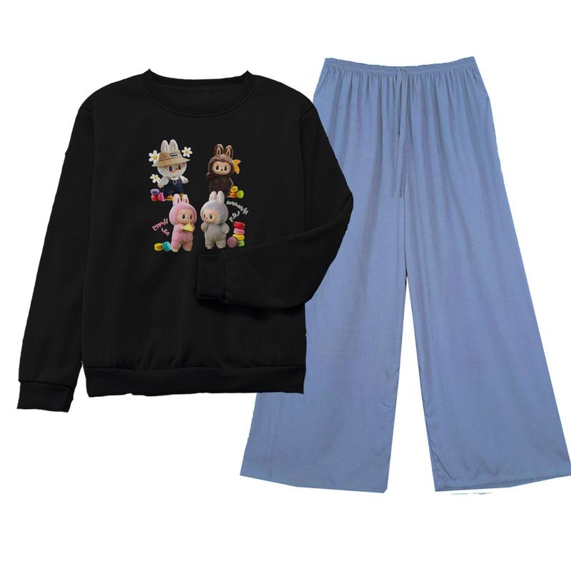 Product Introduction of BAJU LABULABU VIRAL Setelan Oblong Lengan Panjang Anak Remaja 9-16Tahun Baju Fashion Celana Pakaian 28
